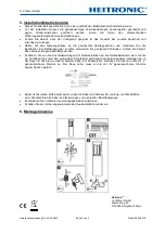 Preview for 2 page of Heitronic 500047 Installation And Operating Instructions Manual