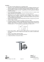 Preview for 6 page of Heitronic PUERTO RICO Installation And Operating Instructions Manual