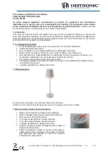 Preview for 5 page of Heitronic Sidra 501232 Installation And Operating Instructions Manual