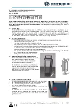 Preview for 1 page of Heitronic Tessera Installation And Operating Instructions Manual