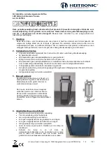 Preview for 7 page of Heitronic Tessera Installation And Operating Instructions Manual