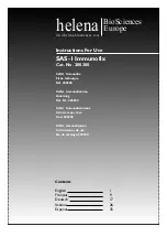 helena BioSciences SAS-1 Immunofix Instructions For Use Manual preview