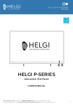 Preview for 16 page of HELGI IFP P Series User Manual