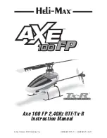 Heli-Max Axe 100 FP 2.4GHz RTF Instruction Manual preview