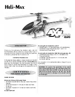 Preview for 1 page of Heli-Max AXE 400 3D Rx-R Instruction Manual