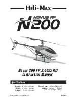 Heli-Max Novus 200 FP Instruction Manual preview