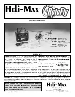 Предварительный просмотр 1 страницы Heli-Max RotoFly Instruction Manual