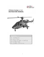 HeliArtist 450 scale fuselage Instruction Manual preview