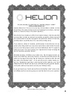 Preview for 9 page of Helion Lagos Sport Operating Instructions Manual