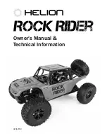 Helion ROCK RIDER Owner'S Manual & Technical Information предпросмотр