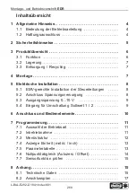 Preview for 2 page of Helios 01437 Installation And Operation Manual