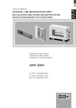 Preview for 1 page of Helios AIR1-ENH Installation And Operating Instructions Manual