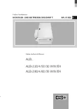 Preview for 1 page of Helios ALB 220/4/50/30 WW Installation And Operating Instructions Manual