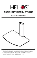 Предварительный просмотр 1 страницы Helios AS-DVDSHELF1 Assembly Instructions