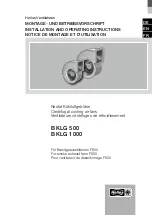 Preview for 1 page of Helios B KLG 1000 Installation And Operating Instructions Manual