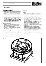 Preview for 8 page of Helios DV EC 200 Pro Installation And Operating Instructions Manual