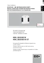 Preview for 1 page of Helios easyControls 3.0 KWL 200 W Installation And Operating Instructions Manual