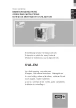 Helios easyControls KWL-EM Operating Instructions Manual предпросмотр