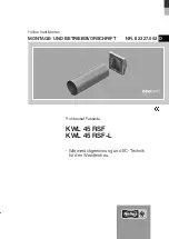 Helios ecovent verso KWL 45 RSF Installation And Operating Instructions Manual preview