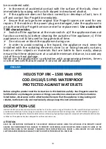 Preview for 10 page of Helios EH110/15 Operating Instructions Manual