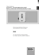 Helios EVS Series Installation And Operating Instructions Manual preview