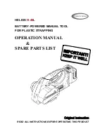 Helios H-45L Operation Manual & Spare Parts List preview