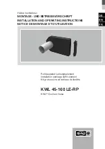 Helios KWL 45-160 LE-RP Installation And Operating Instructions Manual preview