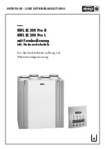 Helios KWL EC 300 Pro R Installation And Operating Instructions Manual preview