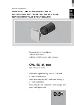 Preview for 1 page of Helios KWL EC 45-160 Installation And Operating Instructions Manual