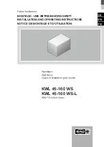 Helios KWL EcoVent Verso 45-160 WS Installation And Operating Instructions Manual preview