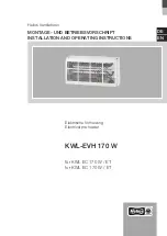 Preview for 1 page of Helios KWL-EVH 170 W Installation And Operating Instructions Manual