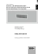 Helios KWL-EVH 360 W Installation And Operating Instructions Manual preview