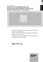 Helios KWL-FTF eC Installation And Operating Instructions Manual preview