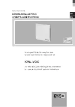 Helios KWL-VOC Operating Instructions Manual preview