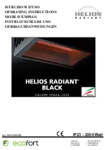 Preview for 1 page of Helios Radiant Black EH2000/W2BK Operating Instructions Manual