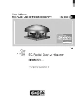 Helios RDW EC 225 Installation And Operating Instructions Manual preview
