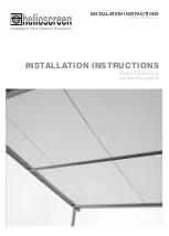 Helioscreen Vario-Pergola Installation Instructions Manual предпросмотр