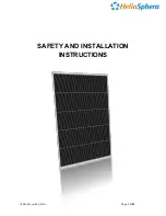 HelioSphera HS Atlas Series Safety And Installation Instructions Manual preview