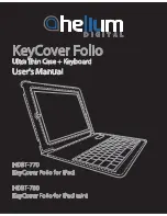 Preview for 1 page of Helium Digital KeyCover Folio HDBT-770 User Manual