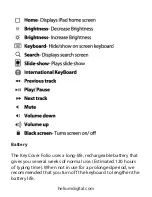 Preview for 5 page of Helium Digital KeyCover Folio HDBT-770 User Manual