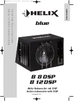 Preview for 2 page of HELIX Blue B 12DSP Instruction Manual