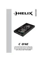 Preview for 1 page of HELIX C ONE Manual