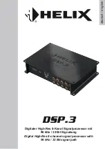 Предварительный просмотр 1 страницы HELIX DSP-3 Manual