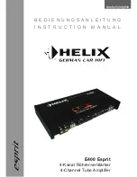 HELIX E400 Esprit Instruction Manual preview