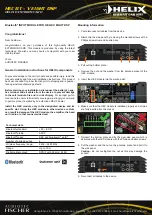 HELIX HEC BT Manual preview