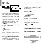 Preview for 2 page of HELIX HXA 20 Instruction Manual