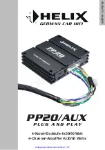 Предварительный просмотр 2 страницы HELIX PP20/AUX Manual