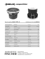 HELIX SPXL 12 Datasheet предпросмотр