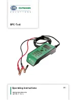 Preview for 1 page of Hella Gutmann BPC-Tool Operating Instructions Manual