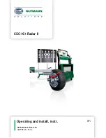 Предварительный просмотр 1 страницы Hella Gutmann CSC-Kit Radar II Operating And Installation Instructions